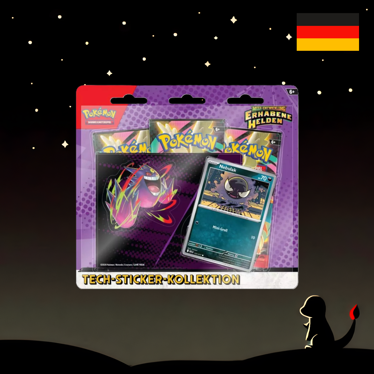 Erhabene Helden Tech Sticker Collection DE