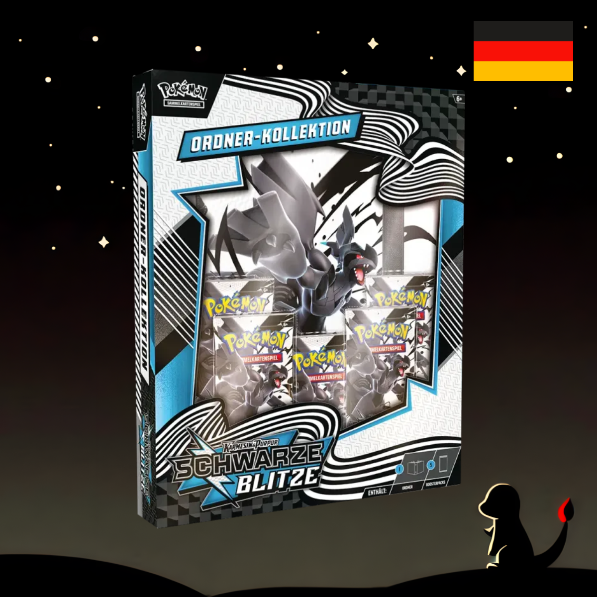 Schwarze Blitze Ordner Kollektion DE