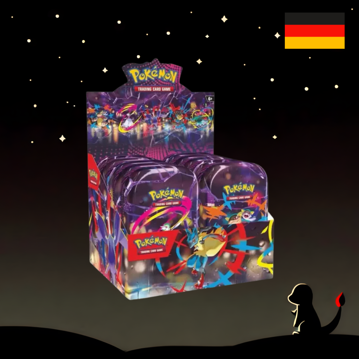 Mega Helden Mini Tin Display DE