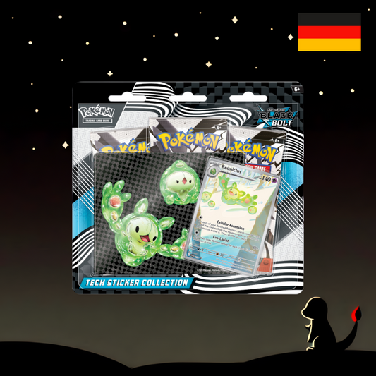 Schwarze Blitze Tech Sticker Kollektion DE